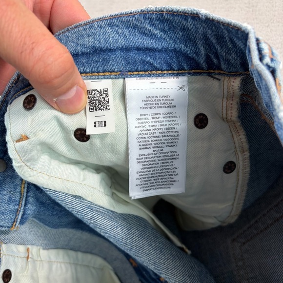 Polo Ralph Lauren Slim Taperered Patchwork Jeans Women 27 Blue Dyed NWT $198 - Picture 12 of 12